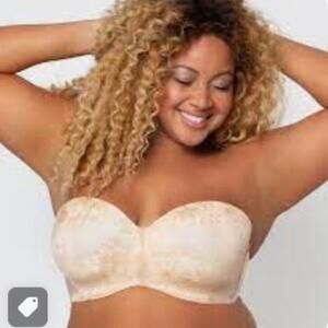 NWT CURVY COUTURE Nude Convertible Bra 42D Style D1211